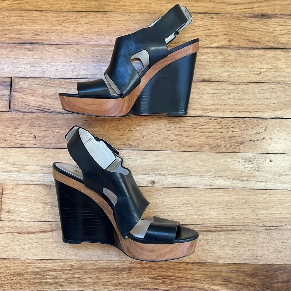 Michael Kors Carla Platform Wedge Sandals **PLEASE READ DESCRIPTION** L7.5/R7 - Picture 6 of 10